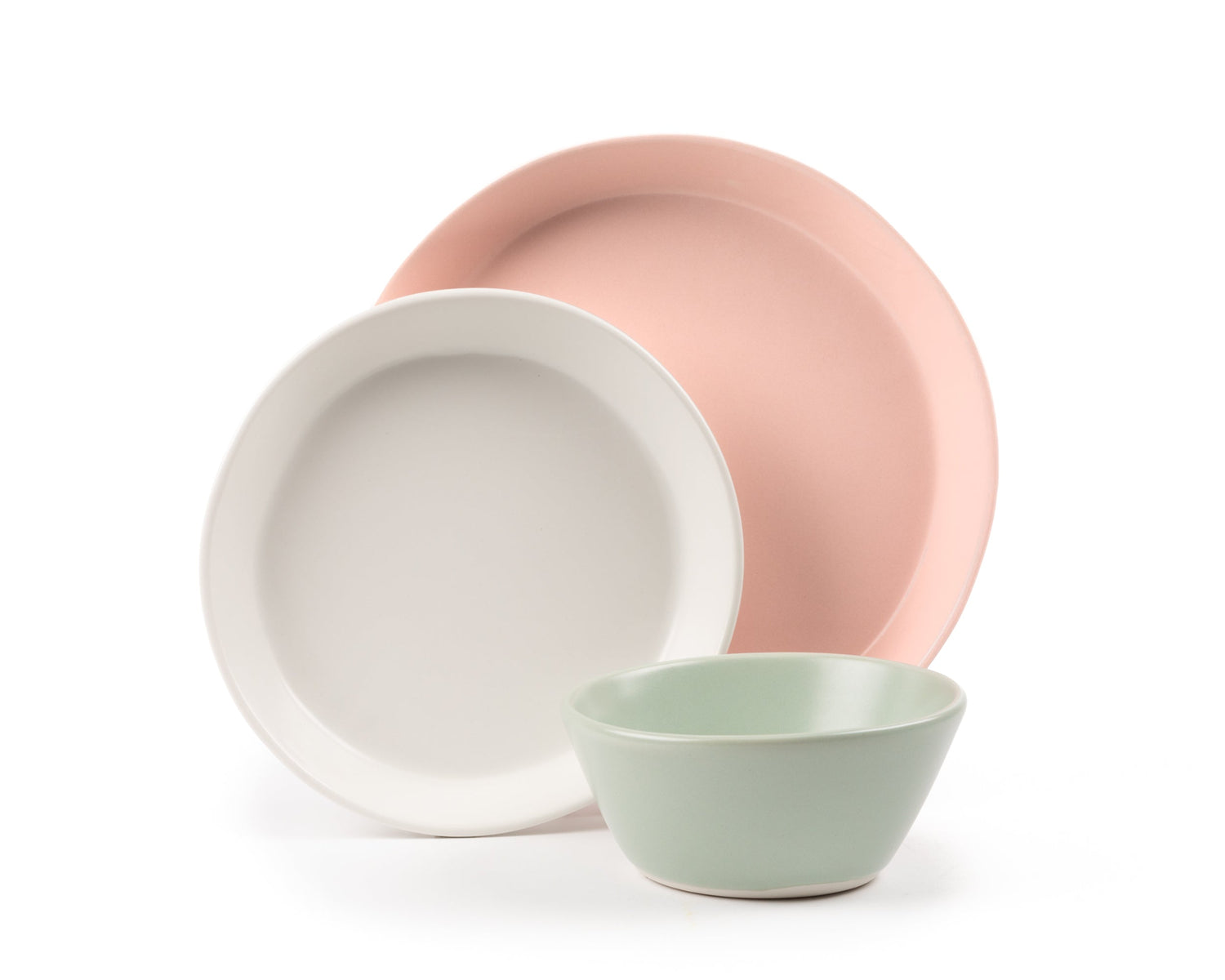 3 Piece Skali Coupe Dinner Setting