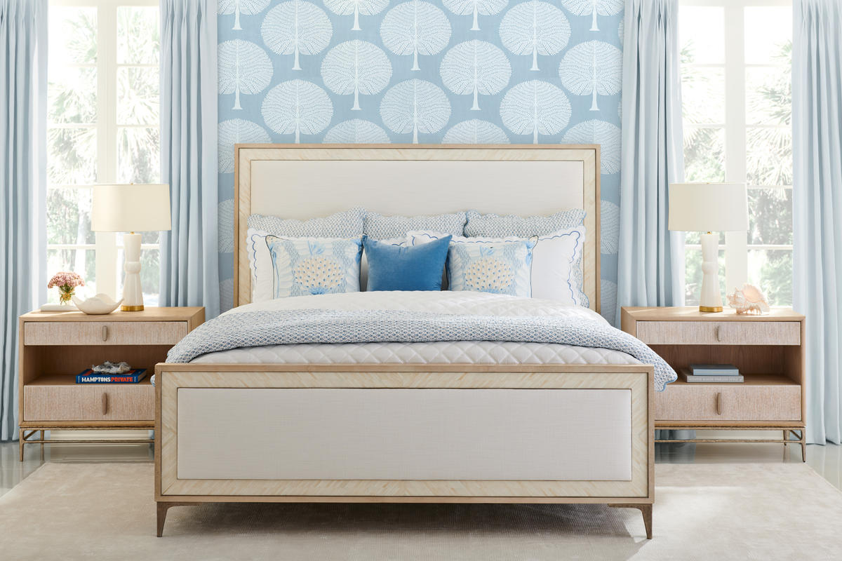 Tideline Bone & Linen Upholstered King Bed