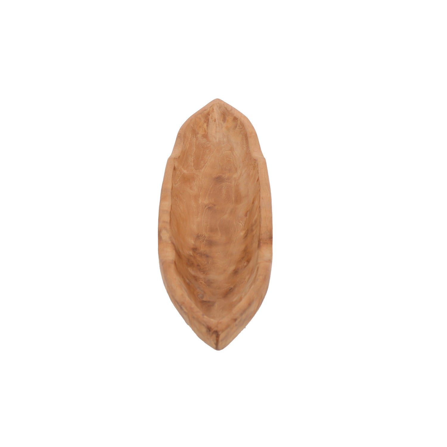 Viking Boat Natural Teak Table Centerpiece