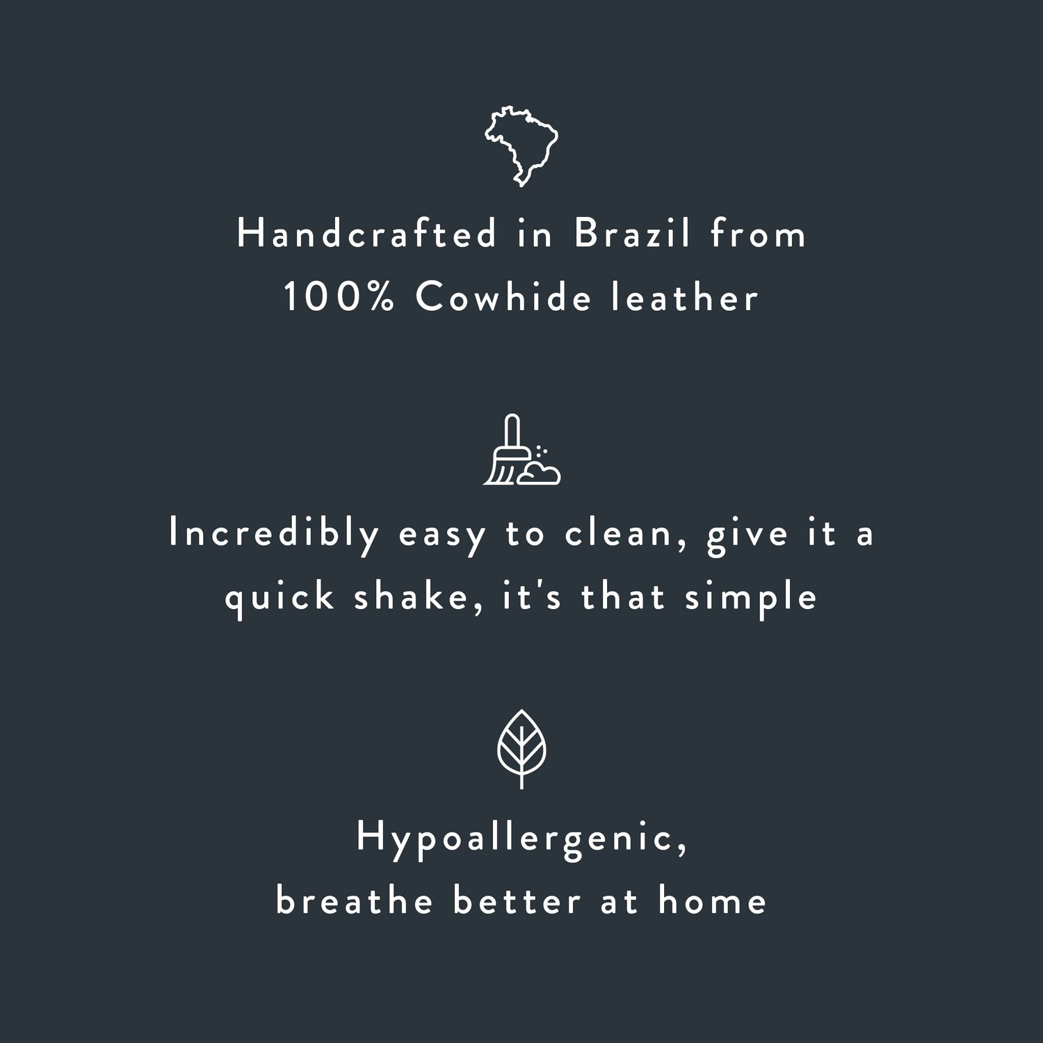 Dark Brown Brazilian Cowhide Rug: LARGE