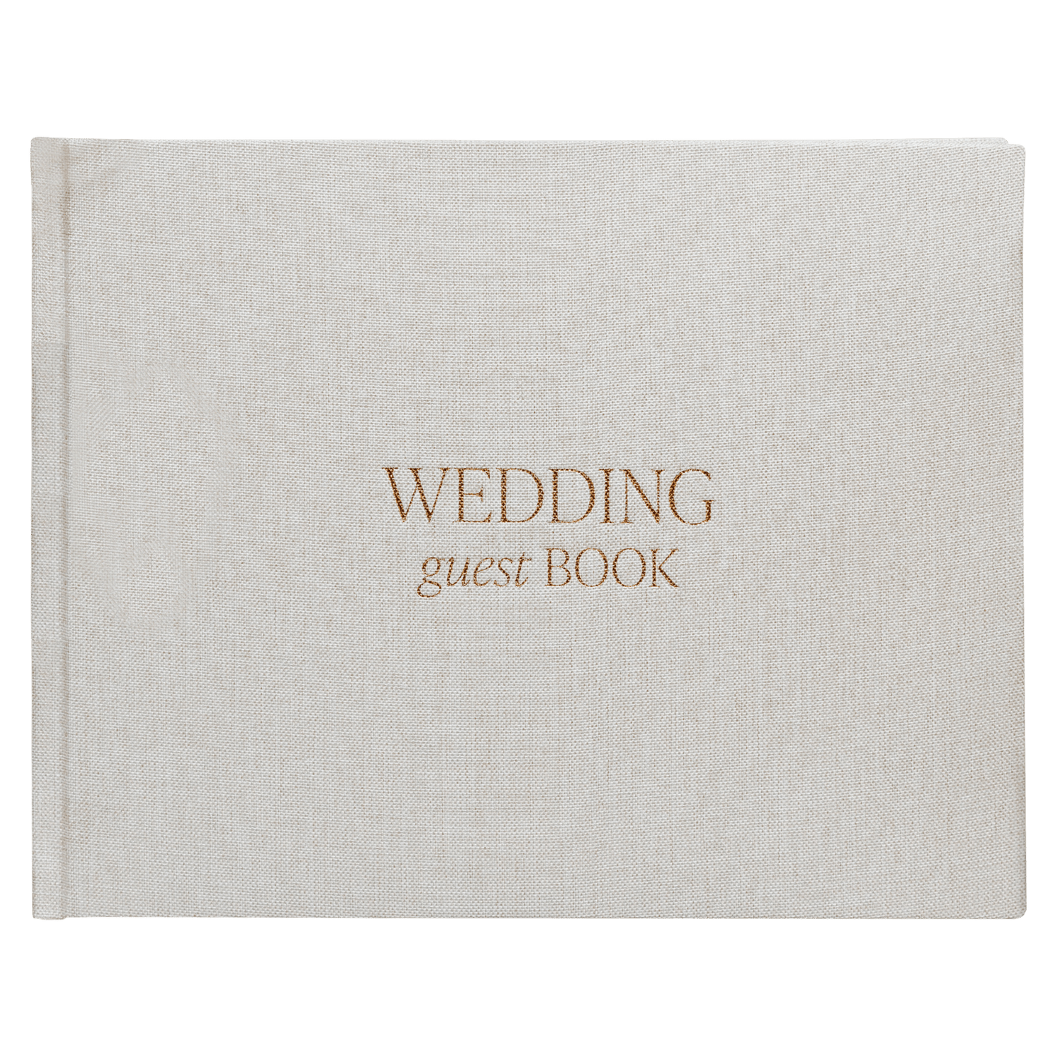 Tan Wedding Guestbook