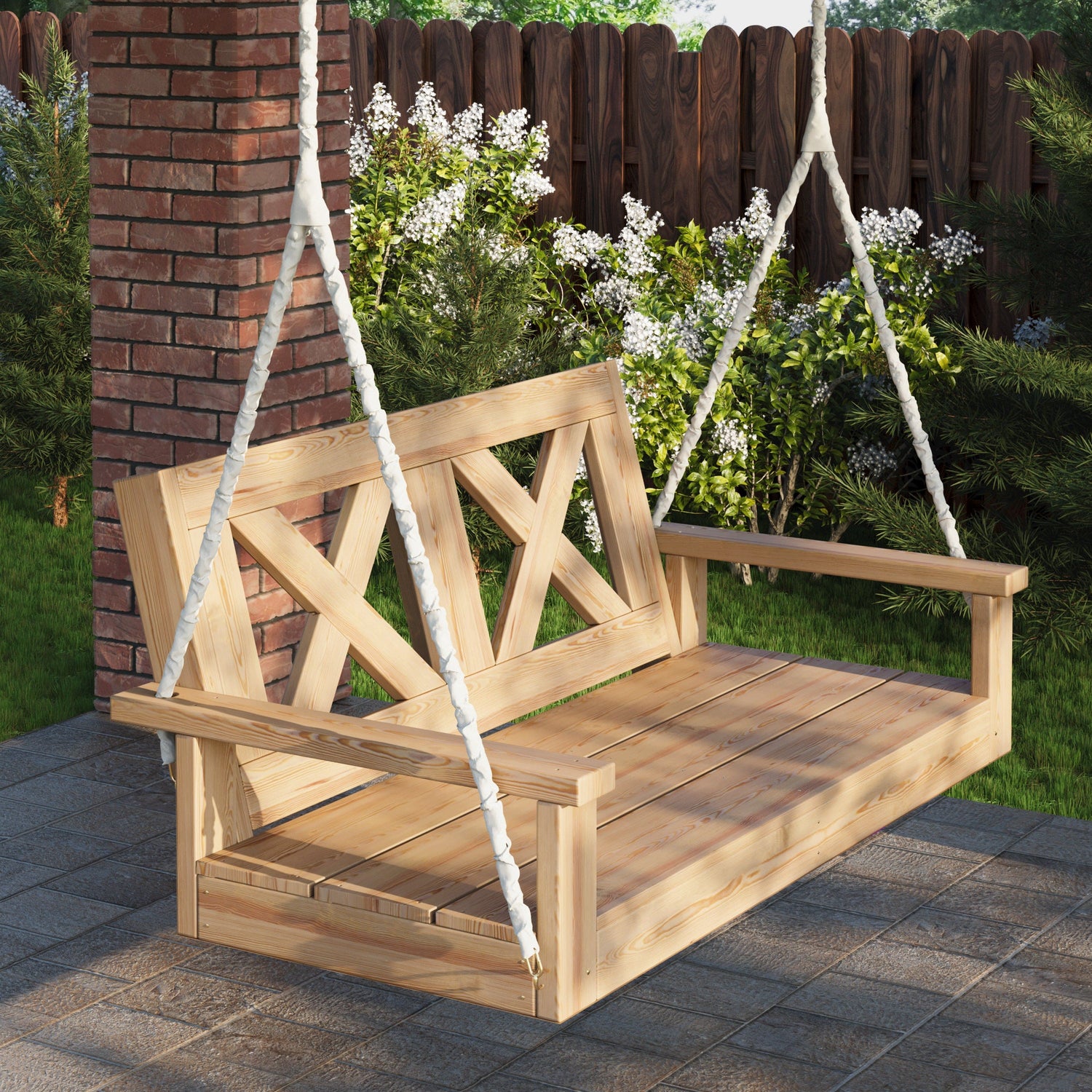 Barn Shed Play Decorative Olefin Porch Swing Chain Covers