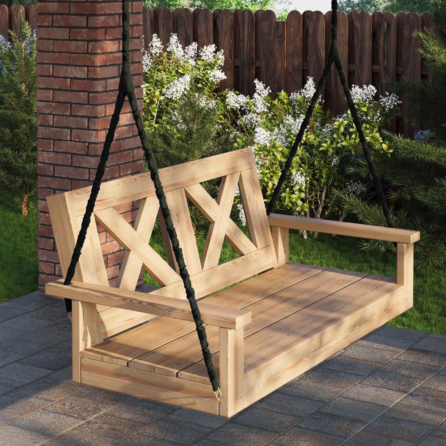 Barn Shed Play Decorative Olefin Porch Swing Chain Covers