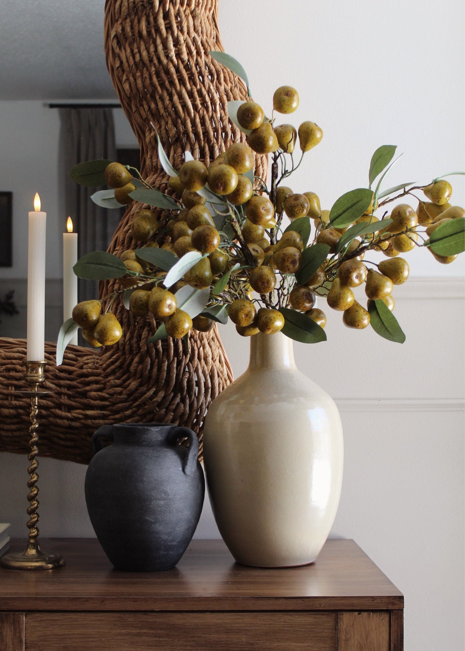 Faux Pear Fruit Branch - 39