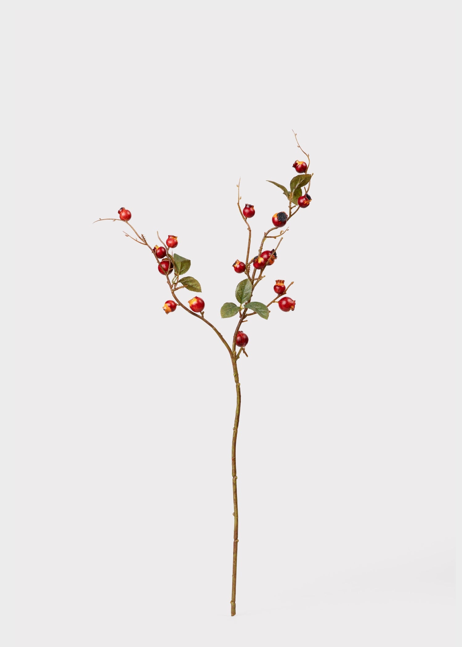 Artificial Crabapple Berry Branch - 30
