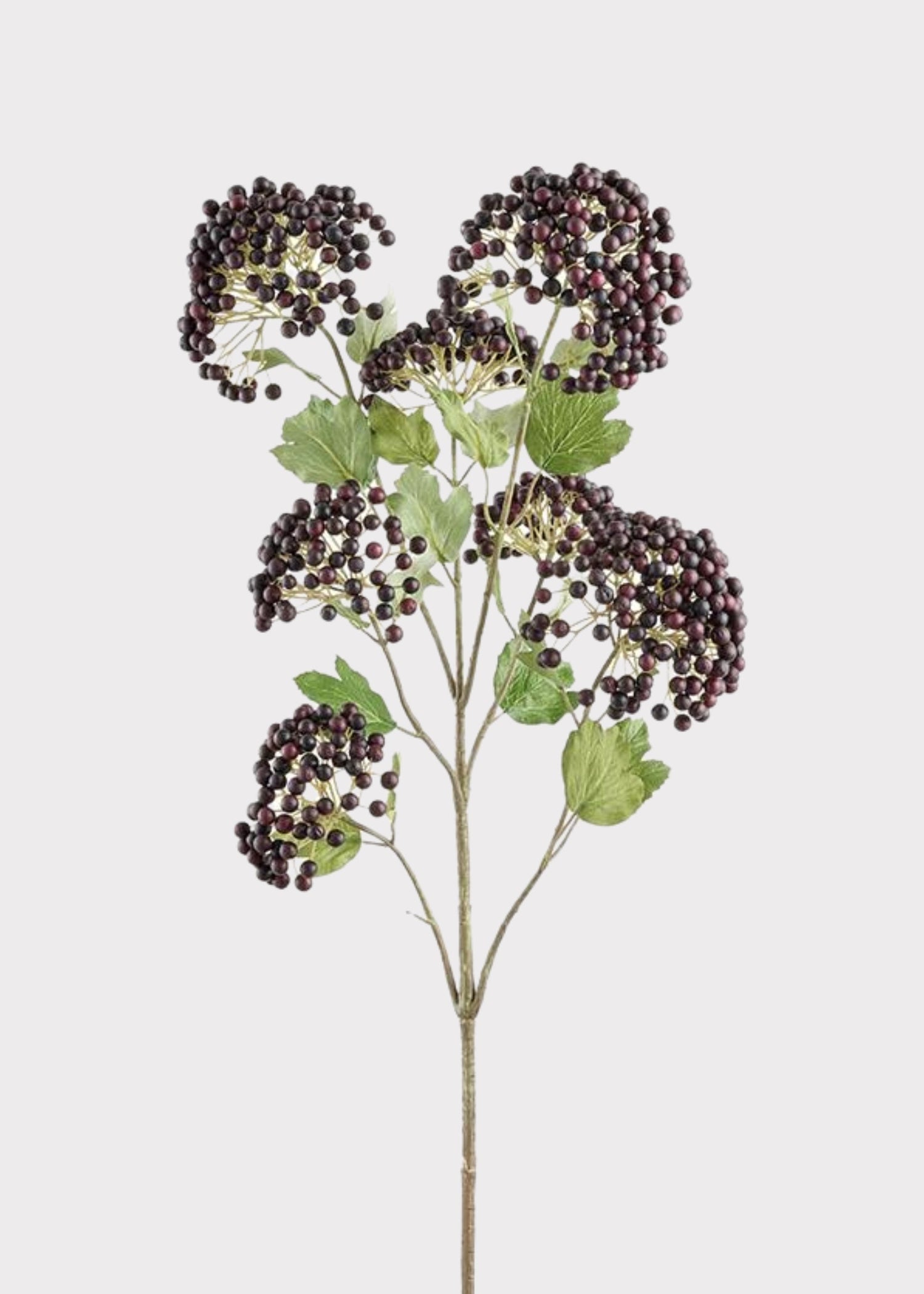 Burgundy Artificial Berry Cluster Branch - 39.5