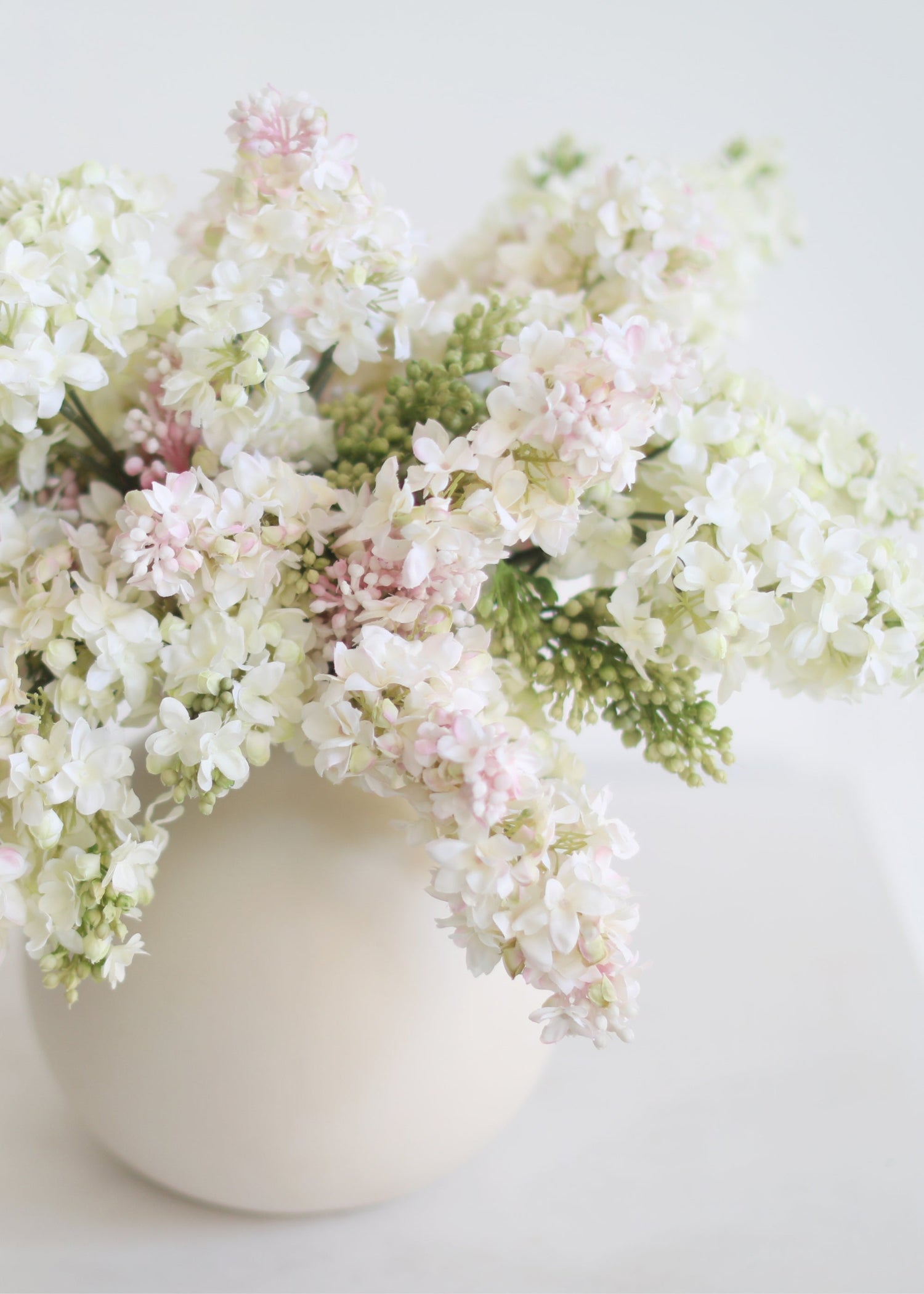 Fake Flowers Lilacs in Cream - 25