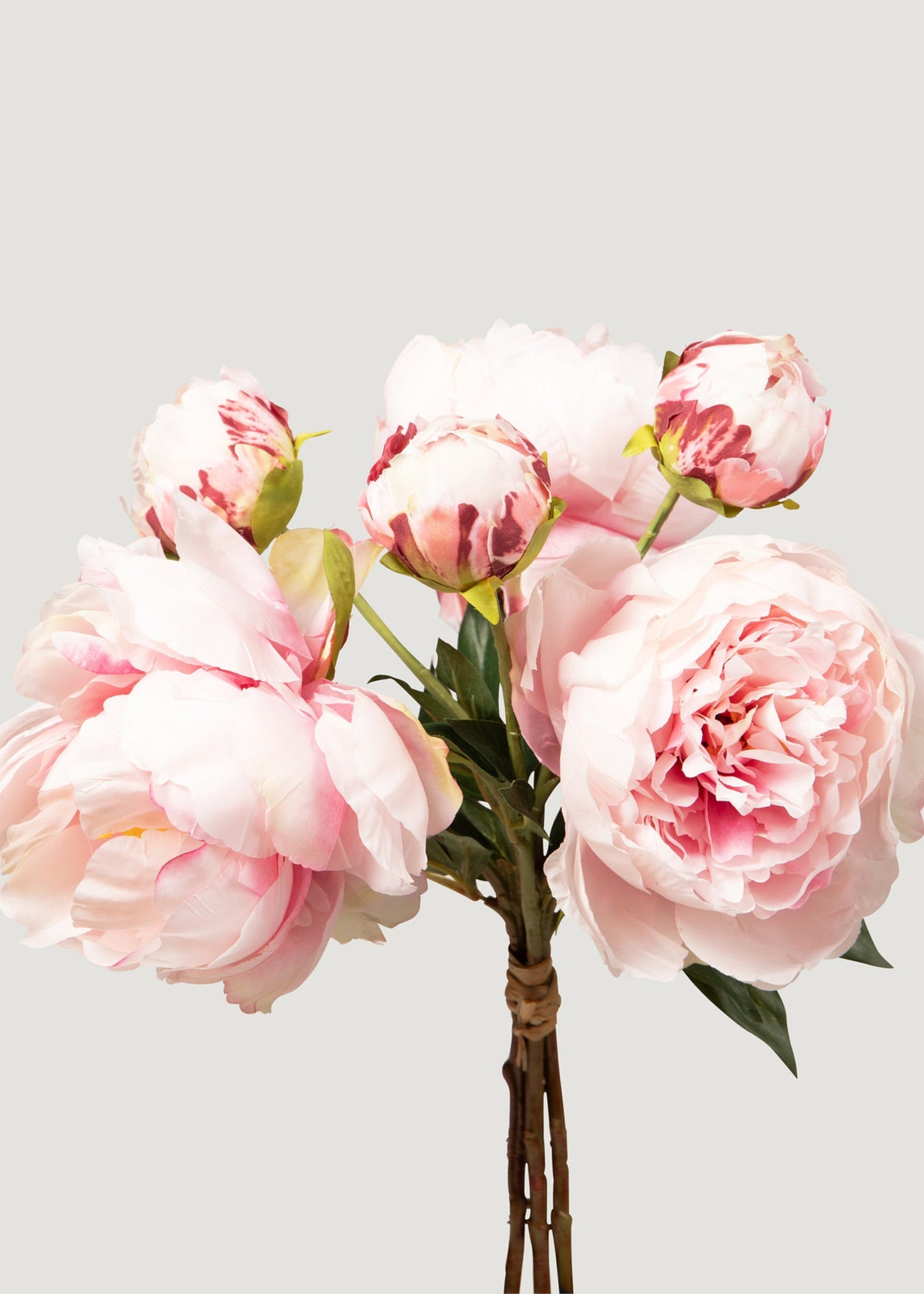 Pink Peony Faux Flower Bundle of Peonies - 21