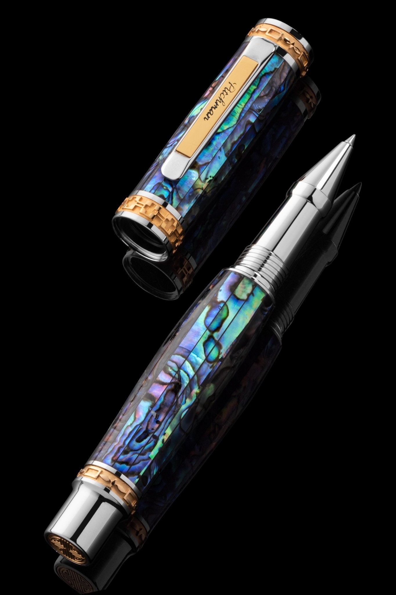 Closer Blue Abalone Shell Rollerball Pen