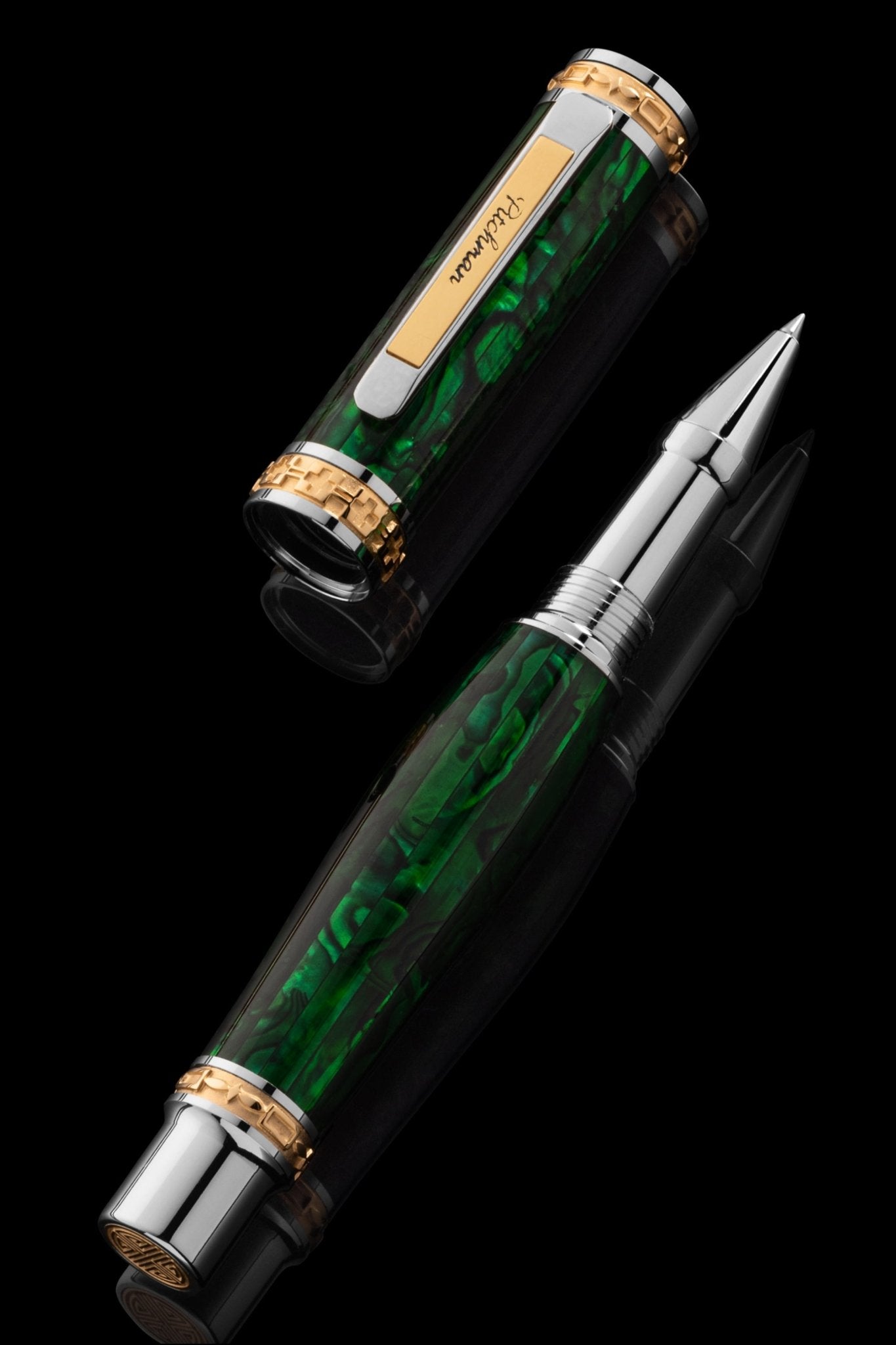 Closer Emerald Abalone Shell Rollerball Pen
