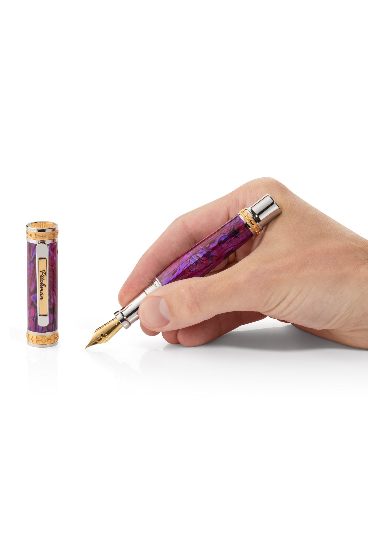 Closer LUXE Pink Abalone Shell Fountain Pen