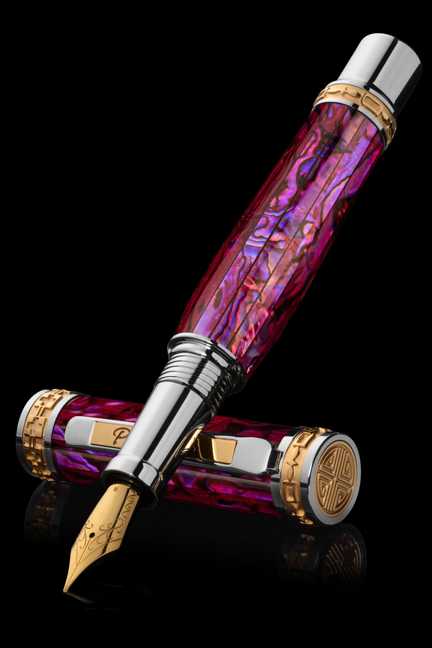 Closer LUXE Pink Abalone Shell Fountain Pen