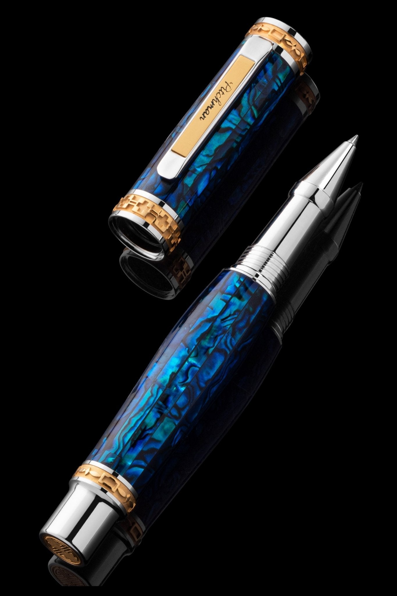 Closer LUXE Sapphire Abalone Shell Rollerball Pen