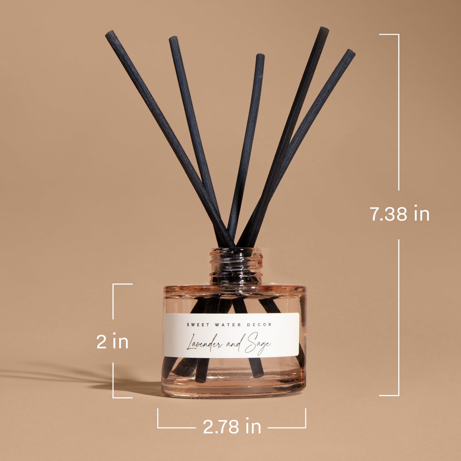 Pumpkin Spice Tinted Glass Jar Reed Diffuser