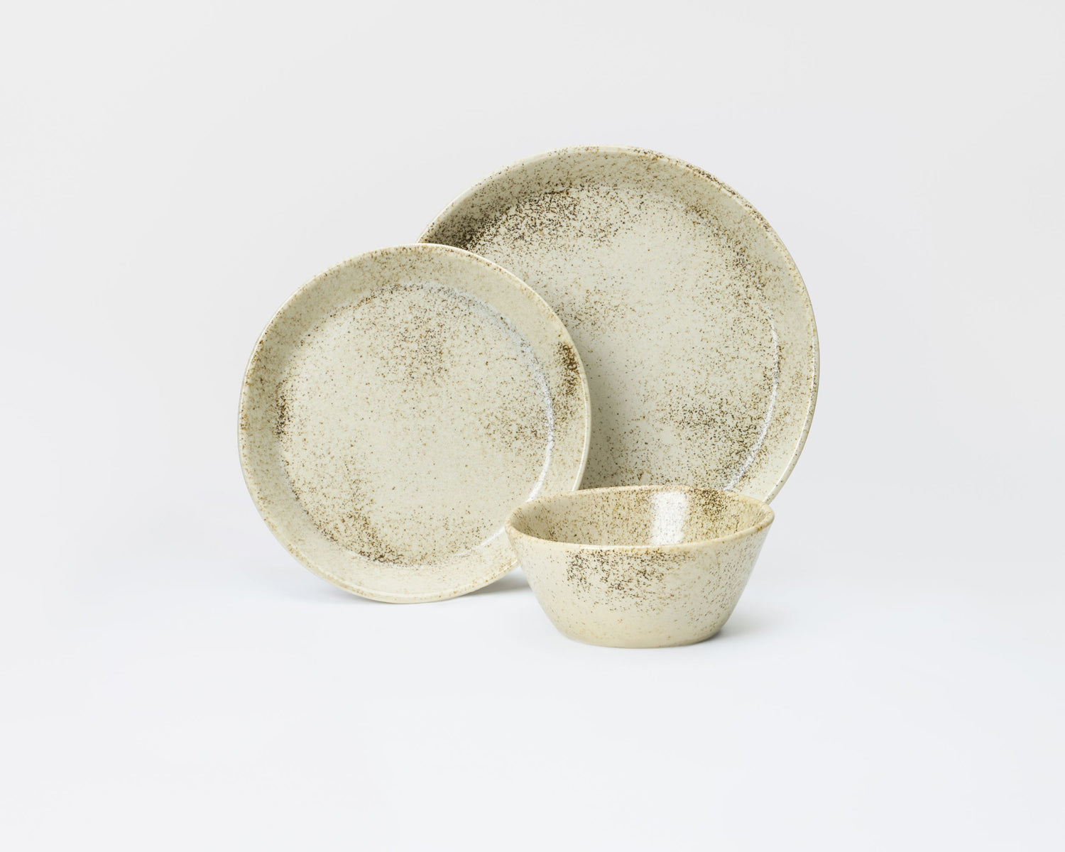 3 Piece Skali Coupe Dinner Setting
