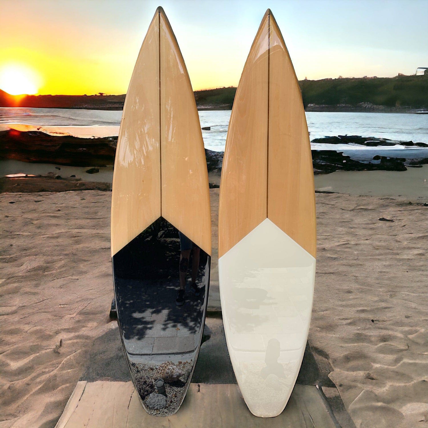 Split Deck Surfboard Art