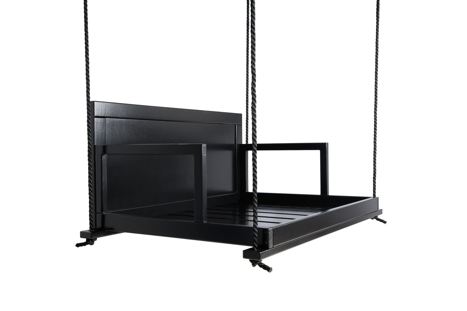 Amish Casual Stratford Swing Bed in Tricorn Black