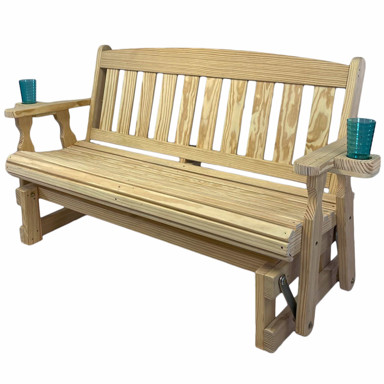 Amish Casual 4 Foot Mission Wood Porch Glider