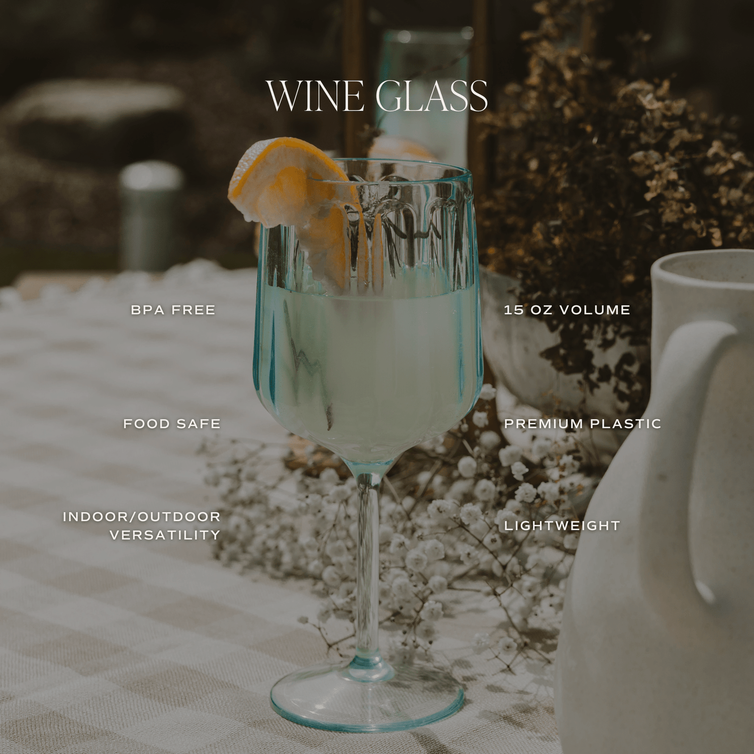 Outdoor Plastic Wine Drinkware