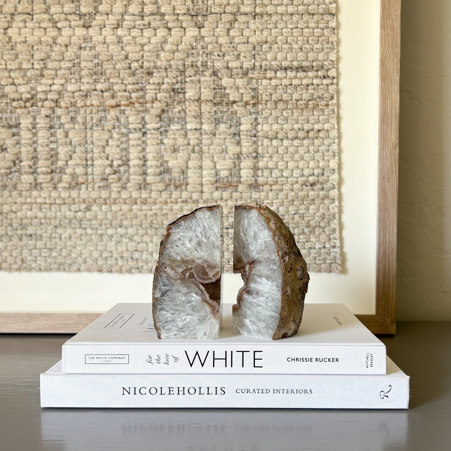 Agate Druzy Bookend Pair