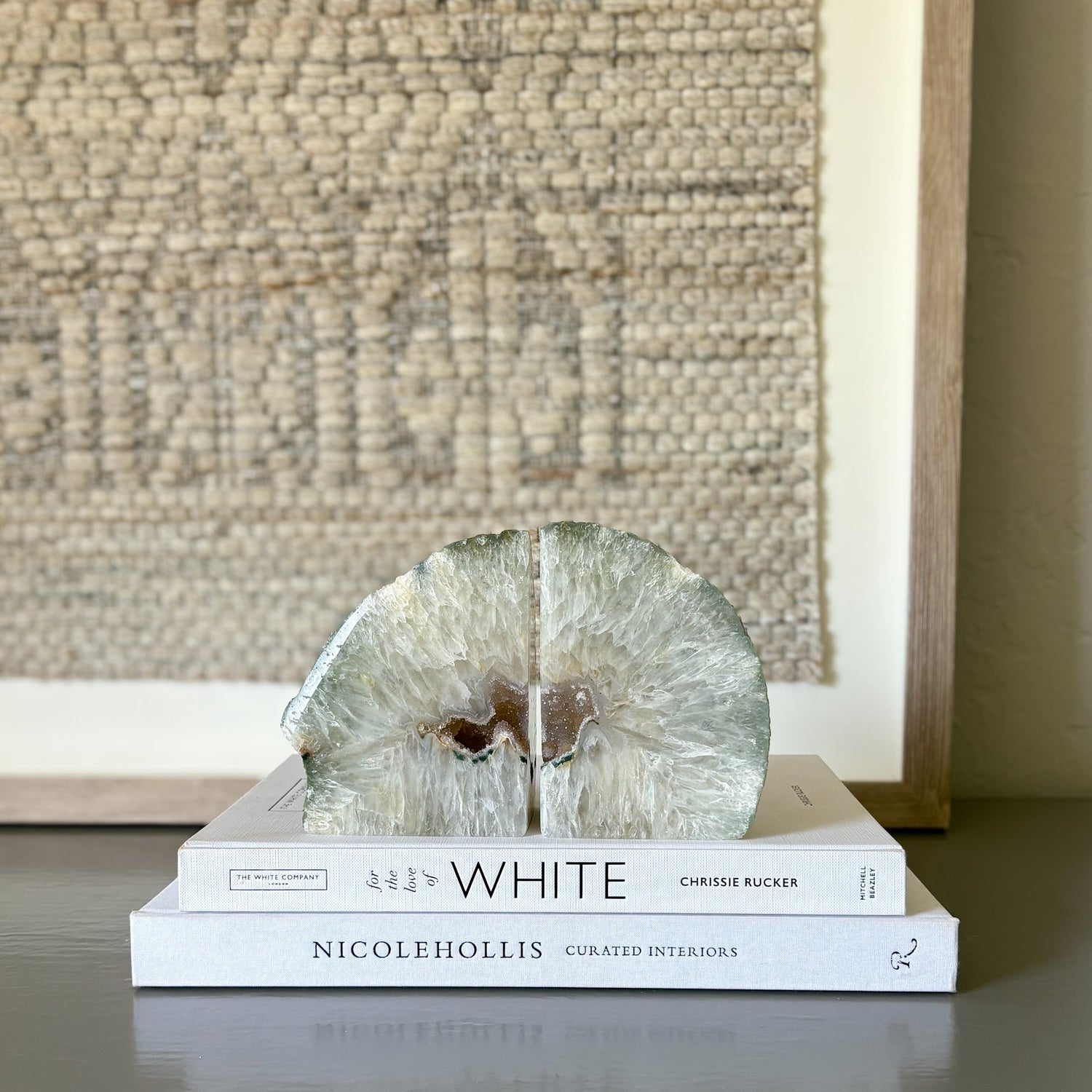Agate Druzy Bookend Pair
