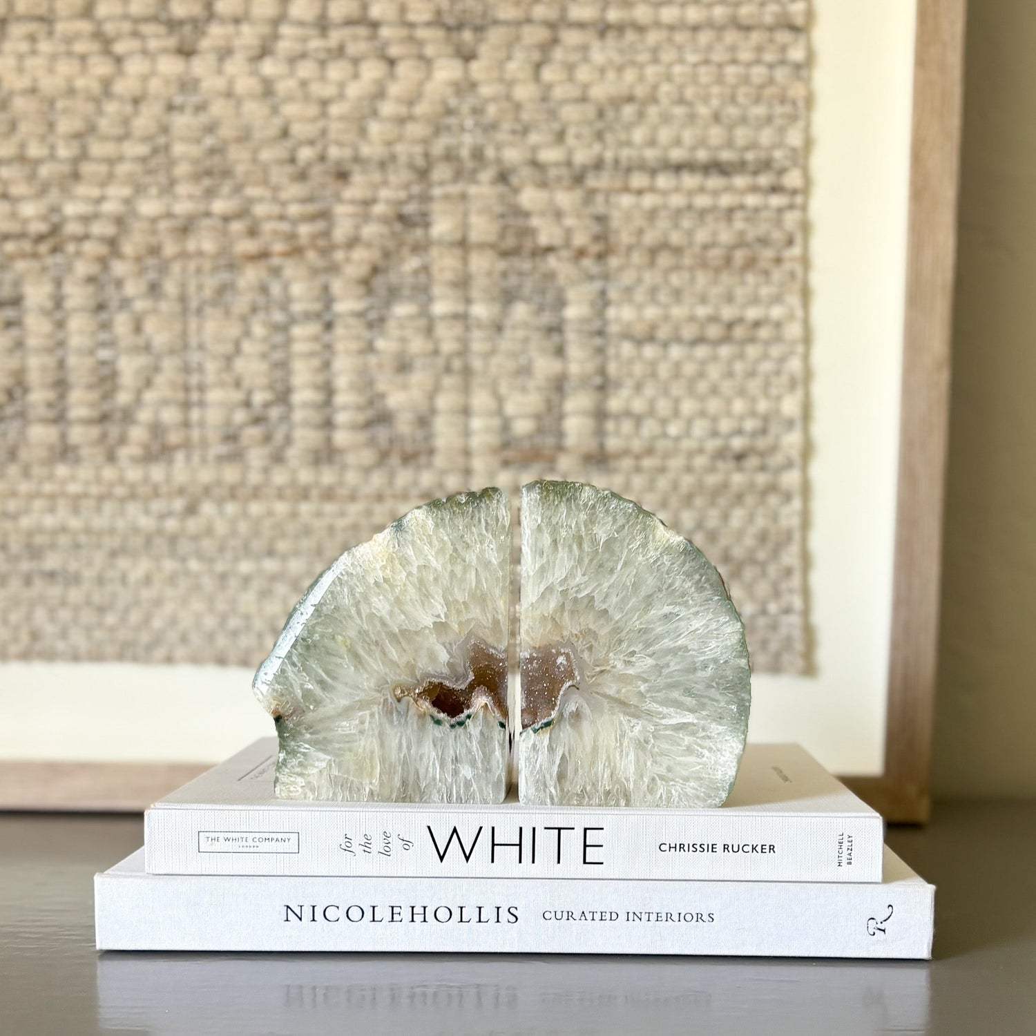 Agate Druzy Bookend Pair