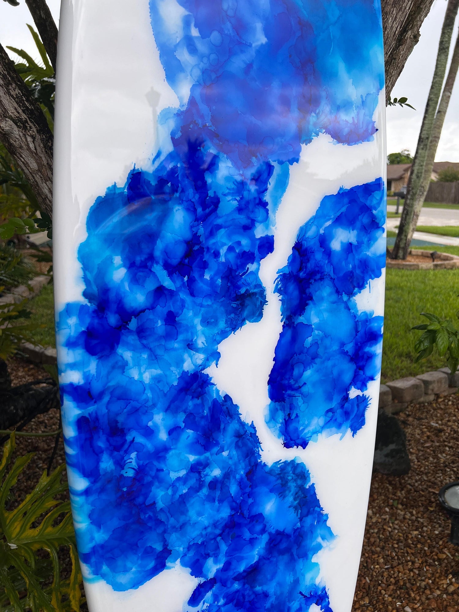 Blotter Beach- 1 of a Kind Surfboard Art