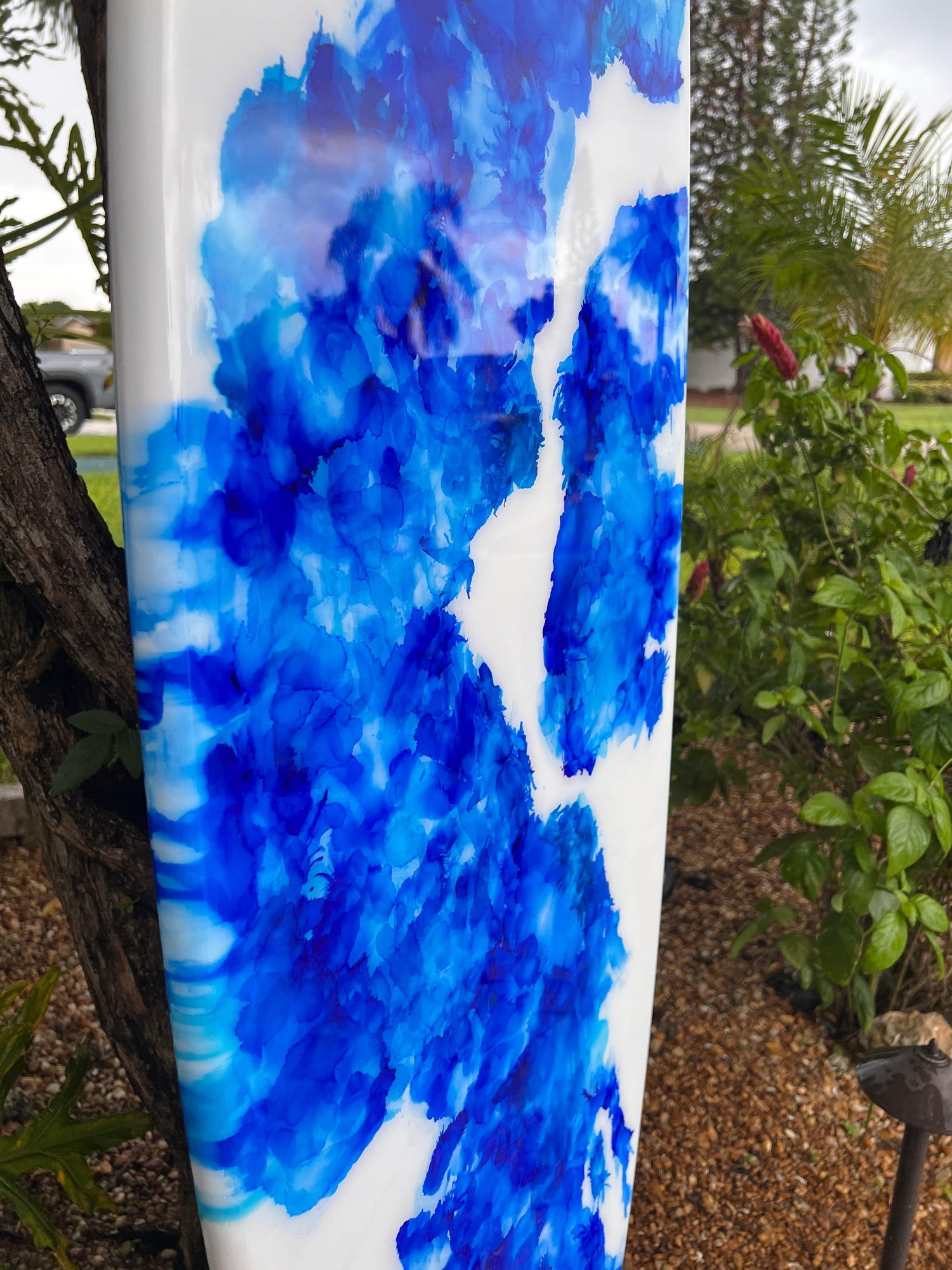 Blotter Beach- 1 of a Kind Surfboard Art