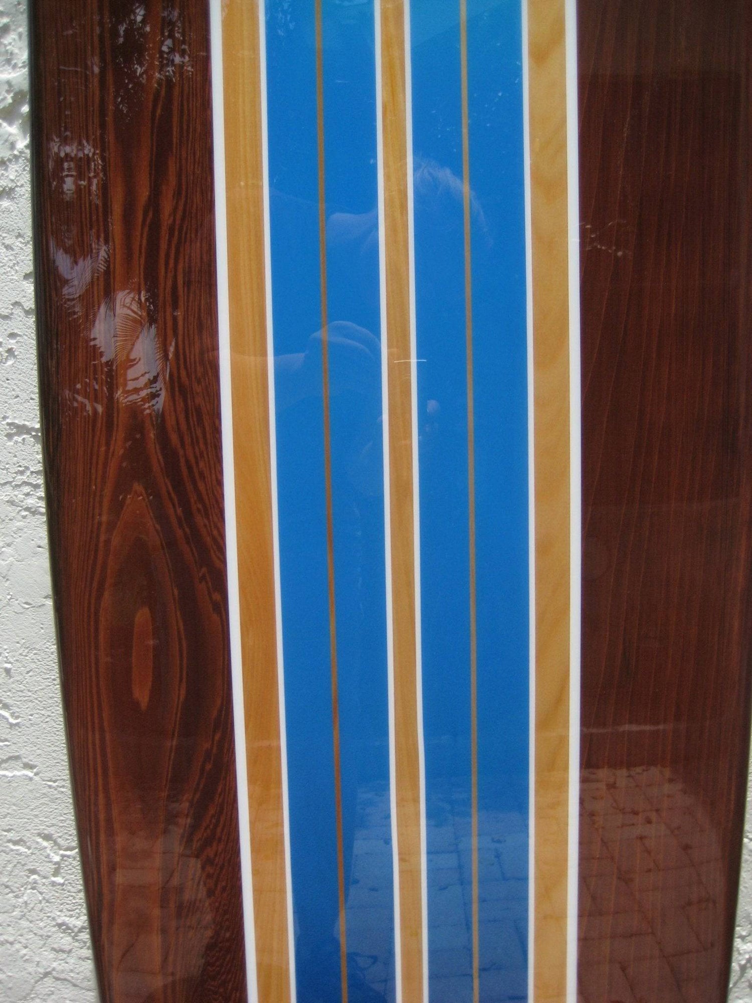 Blue Barrel Surfboard Wall Art