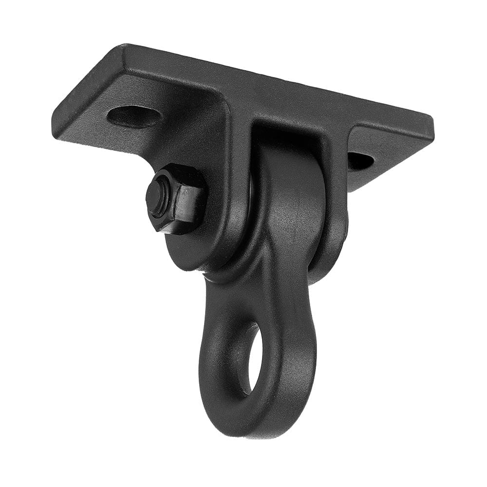 Barn-Shed-Play Black 2 Hole Aluminum Hangers And Springs Porch Swing Hanging Kit