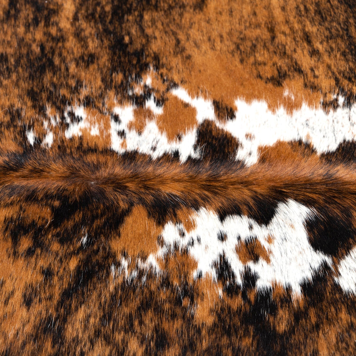 Tricolor Brazilian Cowhide Rug: LARGE