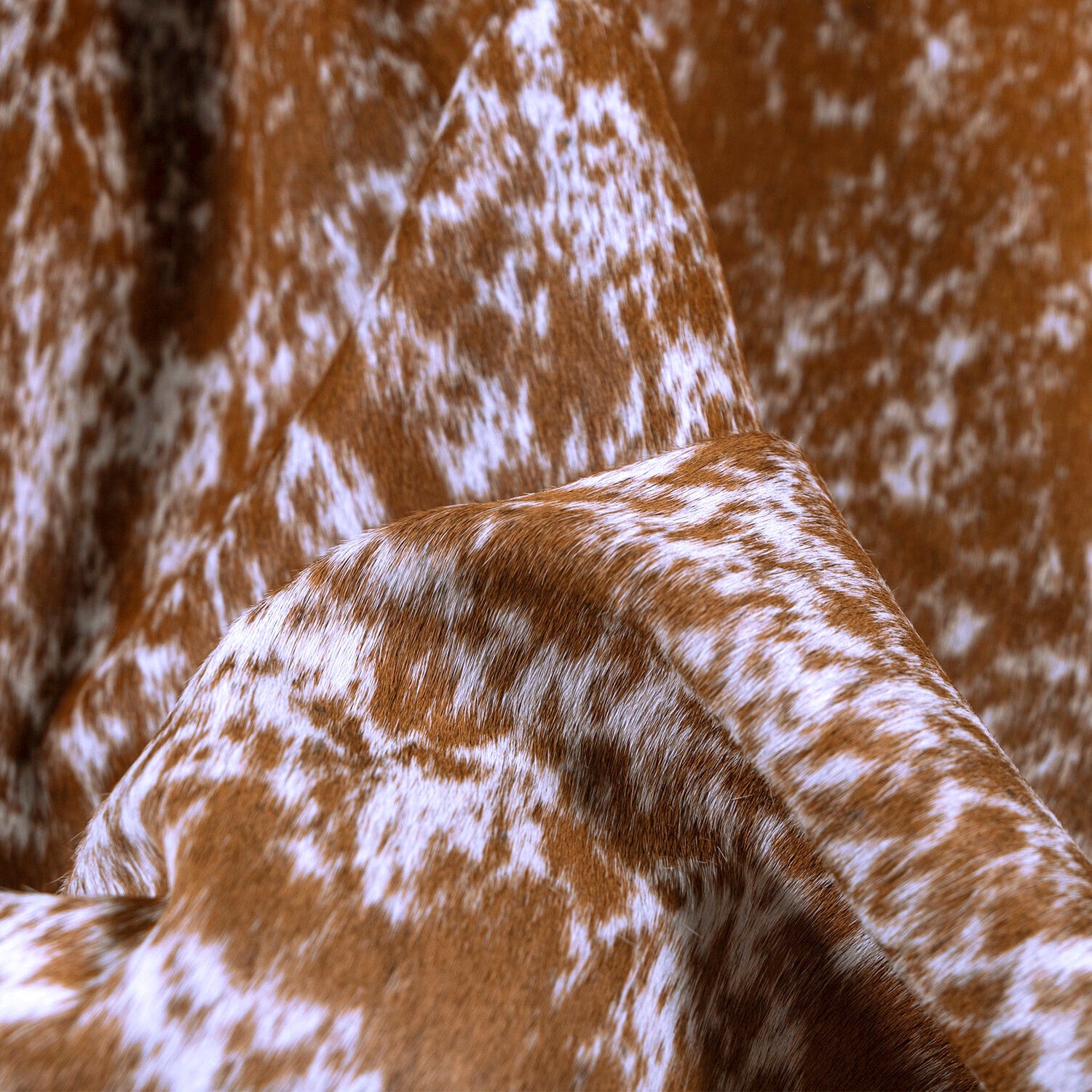 Salt and Pepper Brown Brazilian Cowhide Rug: XXL