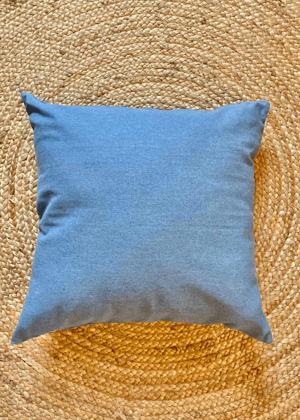 Denim Blue Throw Pillow Cover