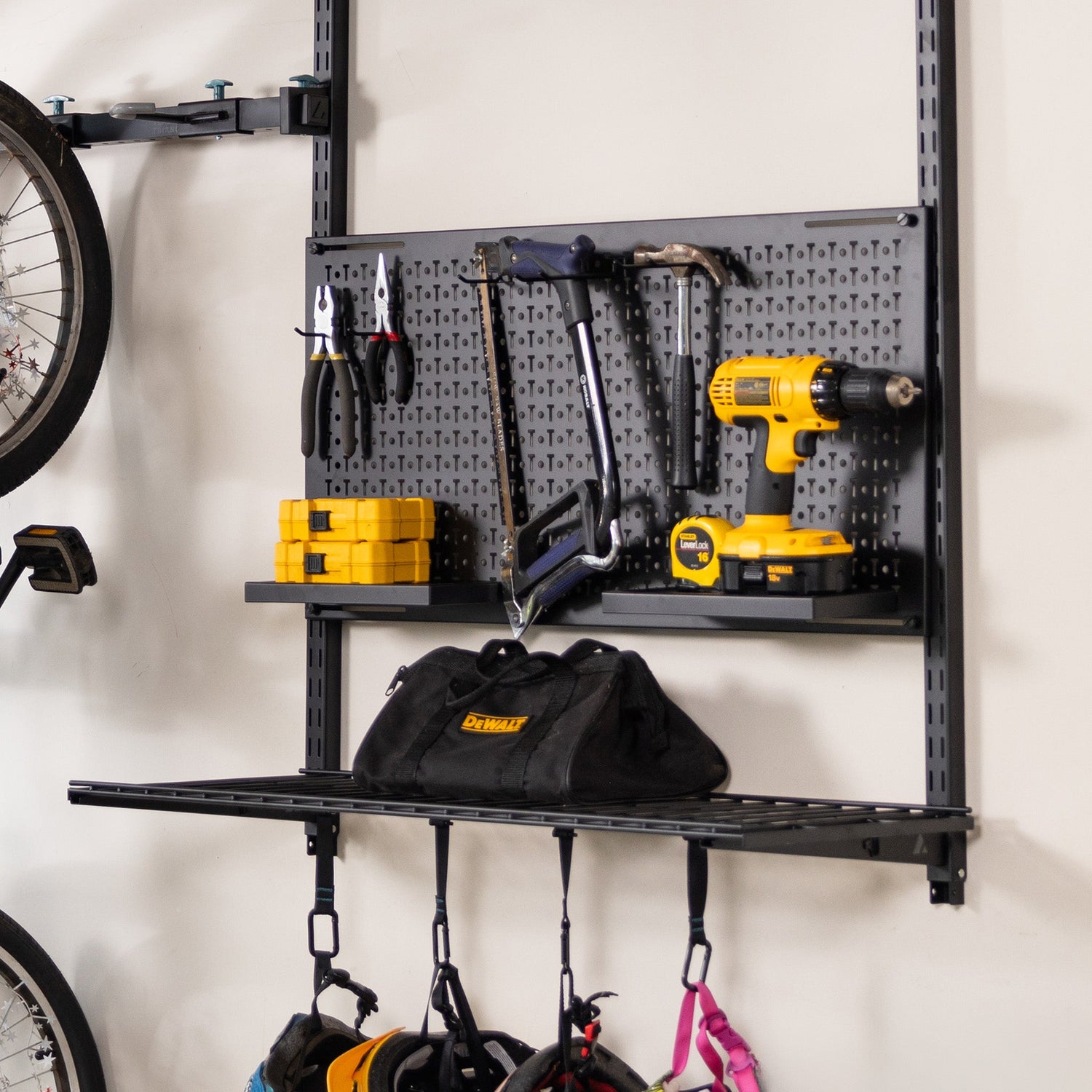G-Storage Pro | Adjustable Wall Storage System | Holds 500 lbs