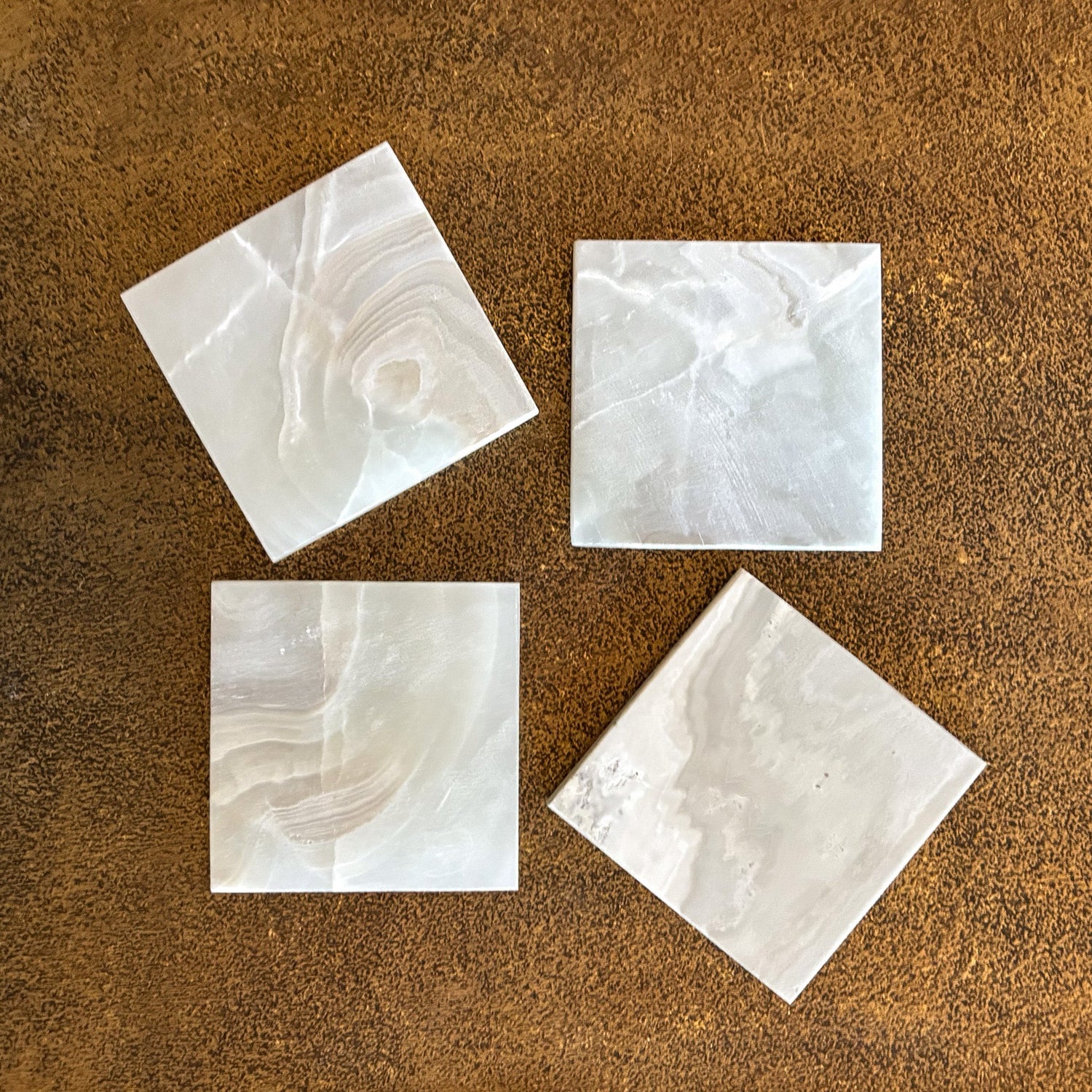 Grey Onyx Coaster Set