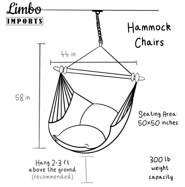 Classic White Hammock Chair Swing
