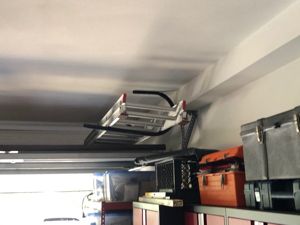 Hi-Port 1 | Ladder Storage Ceiling Rack | Holds 50 lbs
