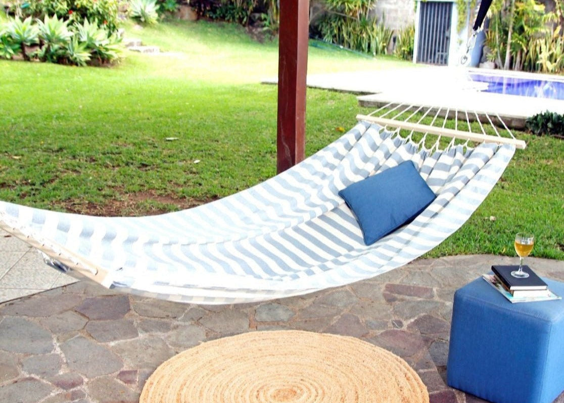 Coastal Blue and White Striped Hammock