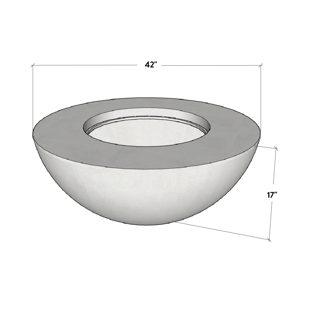 Conique | Concrete Fire Bowl