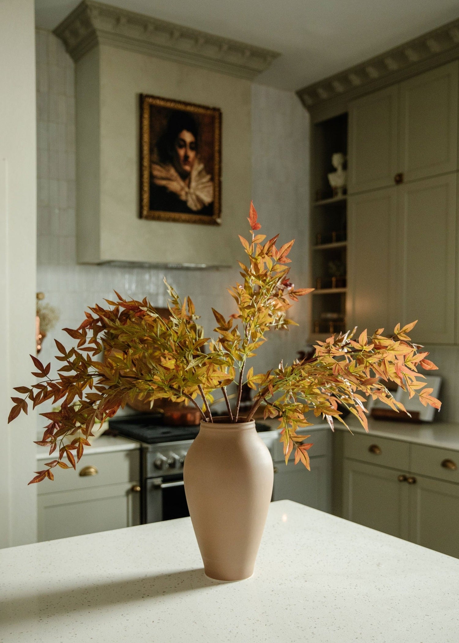 Artificial Nandina Leaf Branch - 39