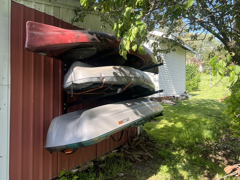 Outdoor Wall Rack | 46 Inch Adjustable Height | Kayak & SUP