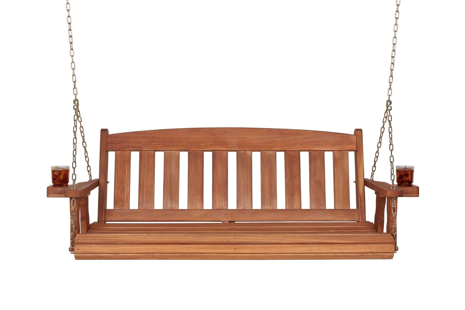 Amish Casual 4 Foot Cedar Stain Mission Porch Swing