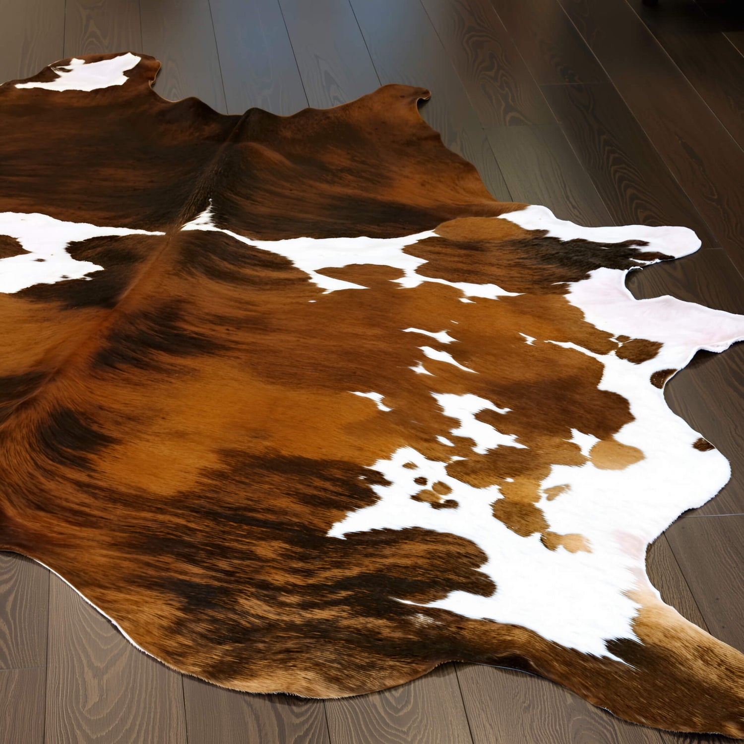 Tricolor Cowhide Rug