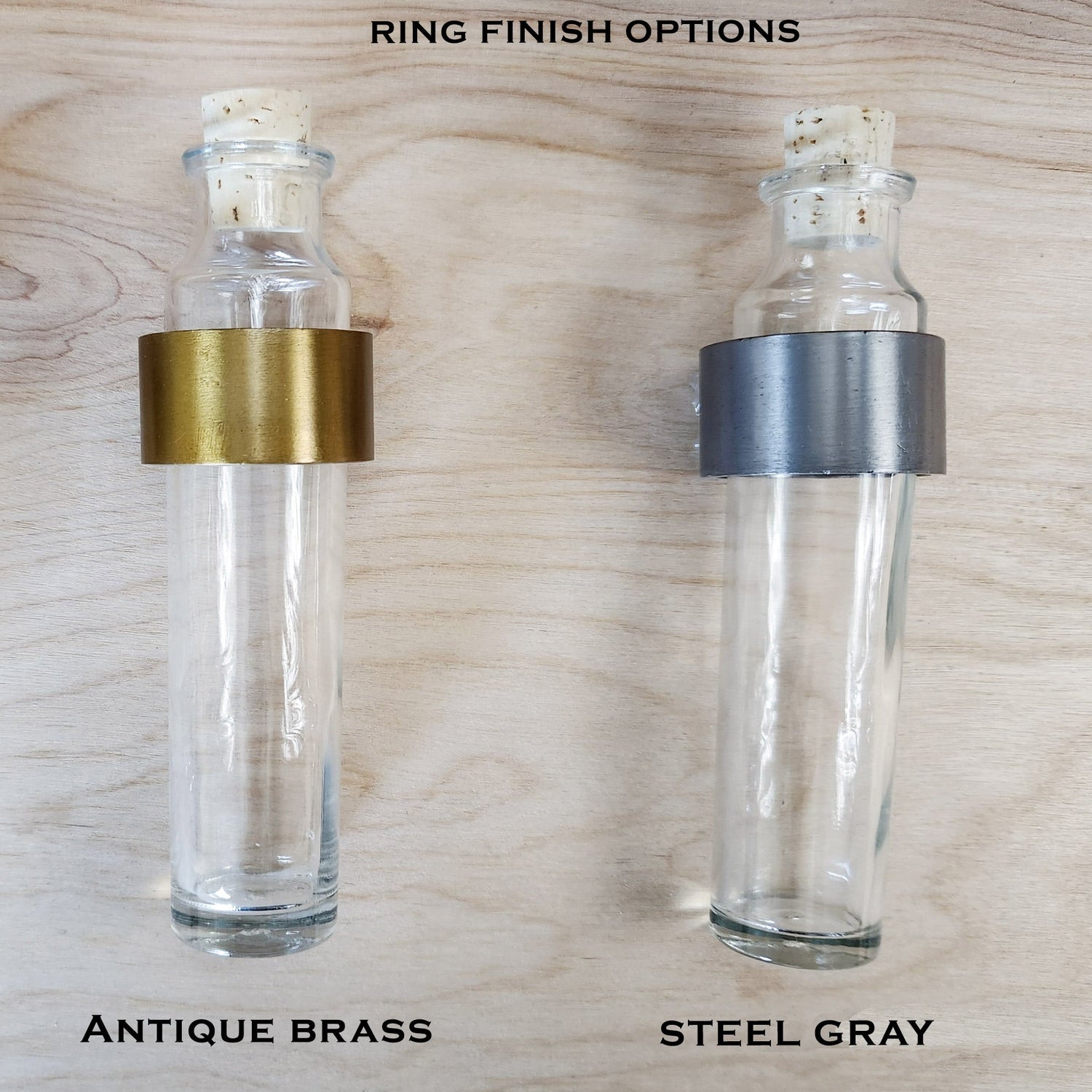 Minimal Wall Vase: Antique Brass Ring