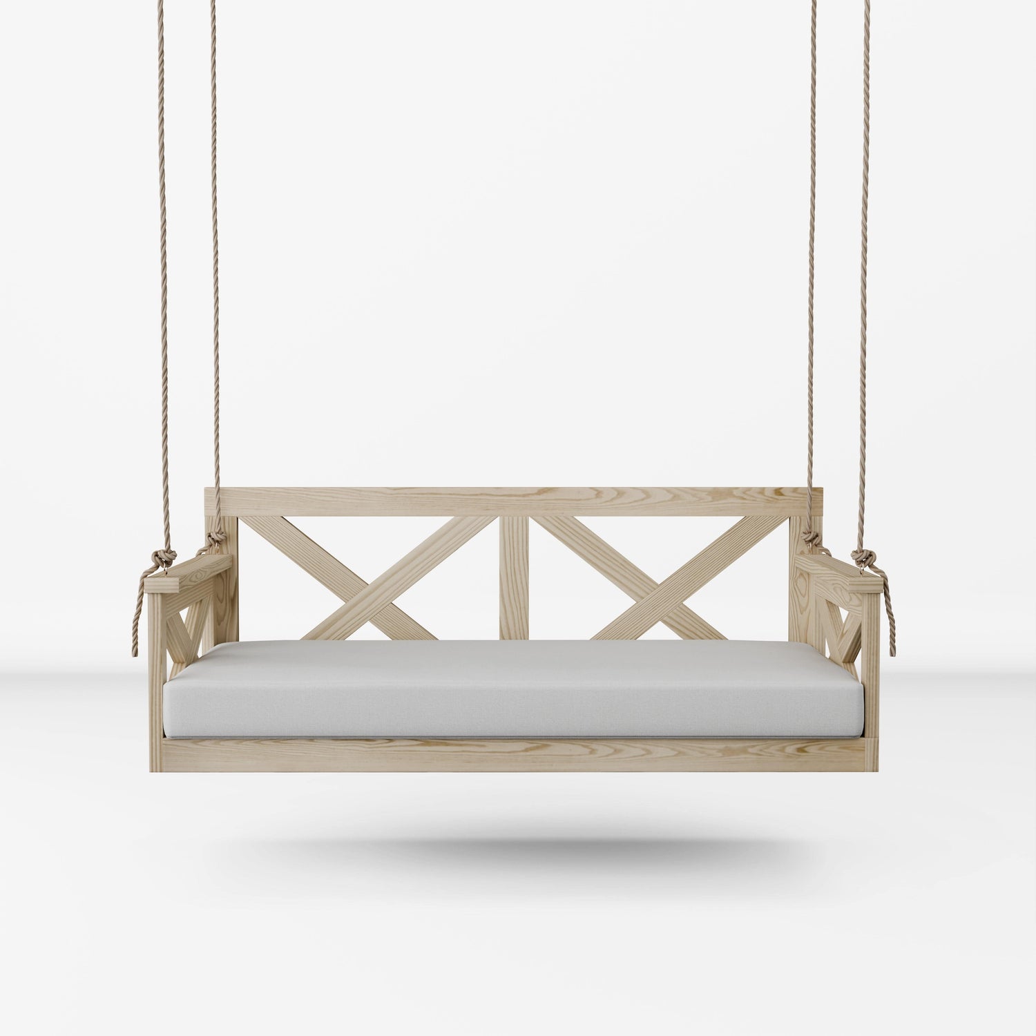 Amish Casual The Bradford Twin Swing Bed, Unfinished