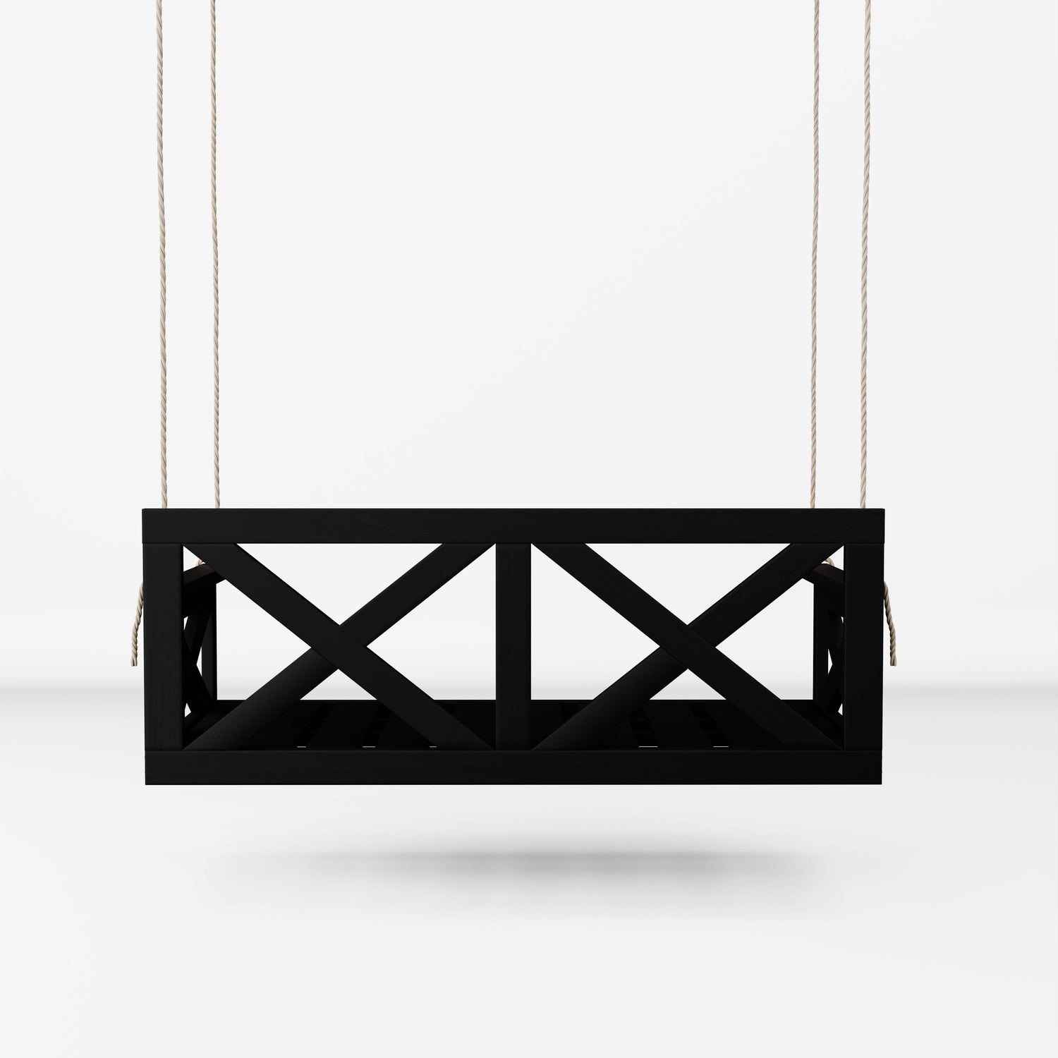 Amish Casual The Bradford Twin Swing Bed, Tricorn Black