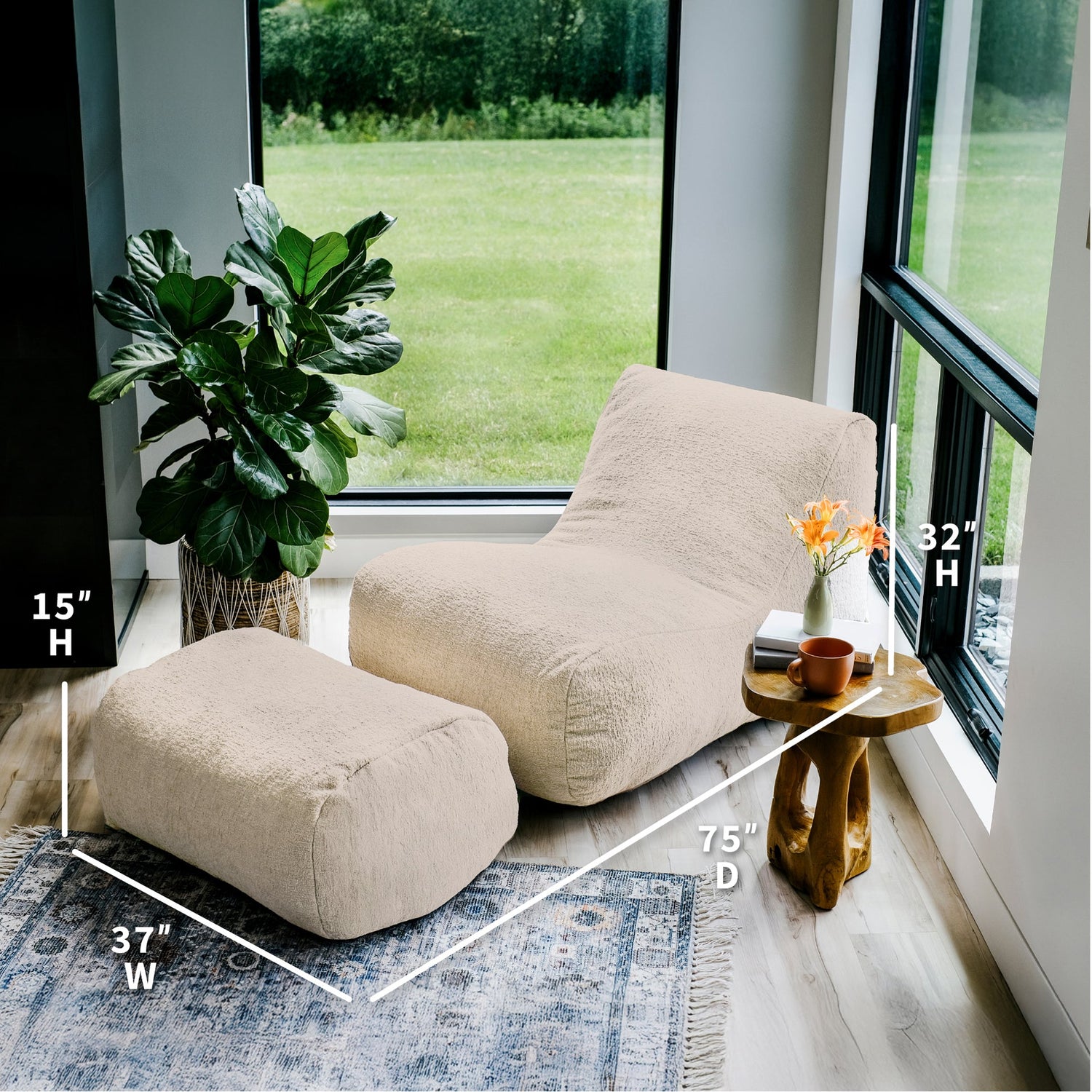 Modora™ Chair and Ottoman Bundle