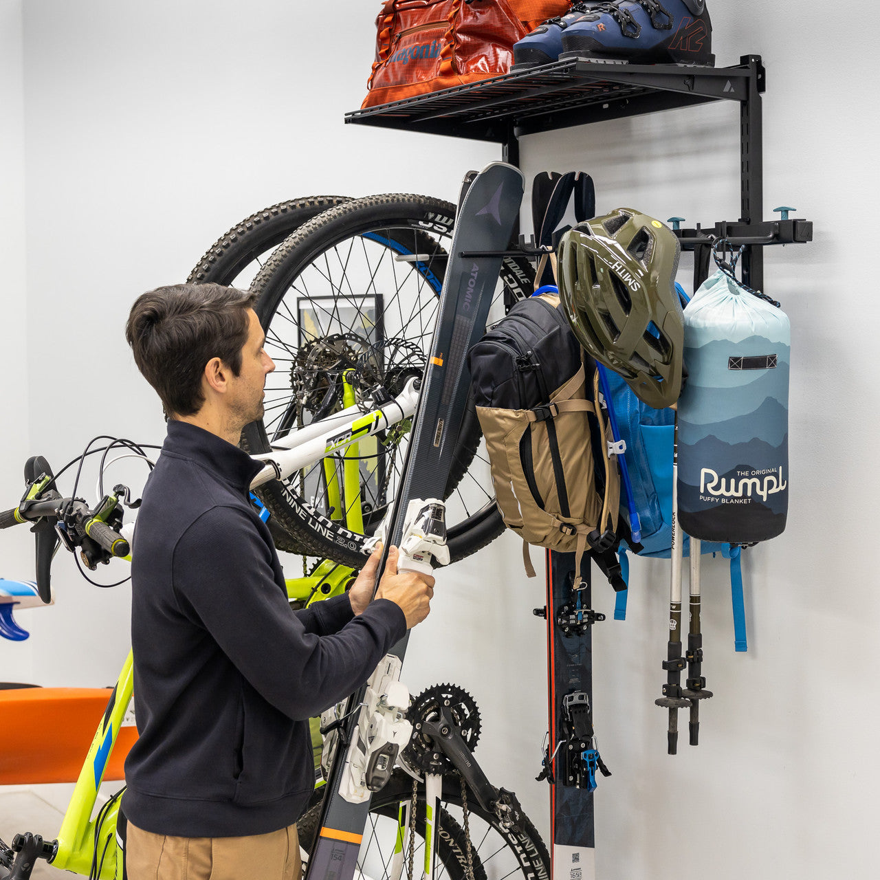 G-Adventure + Shelf | Adjustable Wall Storage System | Holds 300 lbs