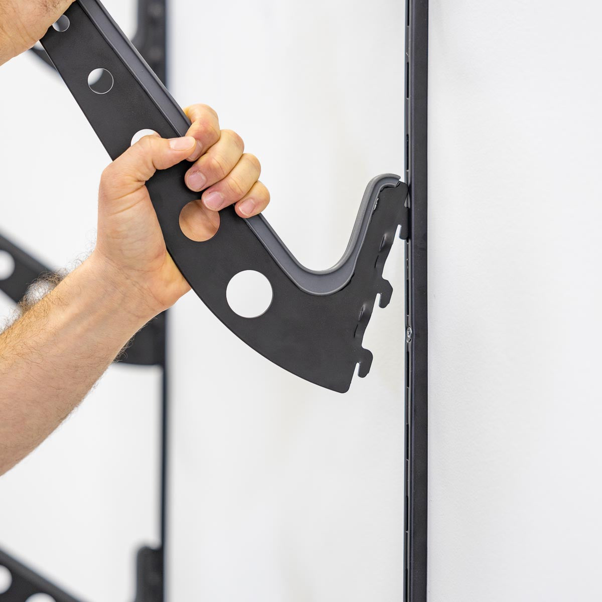 XSR Adjustable Wall Rack | Multi-Use | 4 Levels | Black