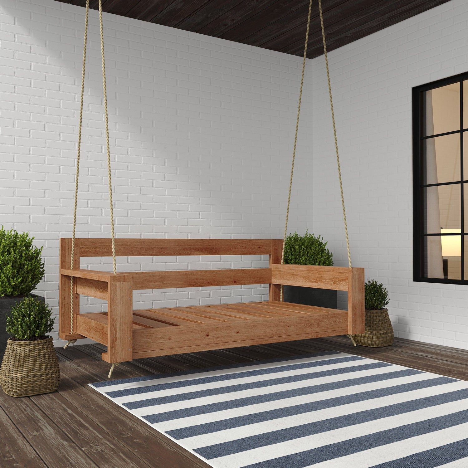 Amish Casual The Danville Daybed Swing, 4 Ft, Cedar